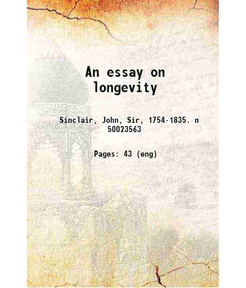     			An essay on longevity 1802 [Hardcover]