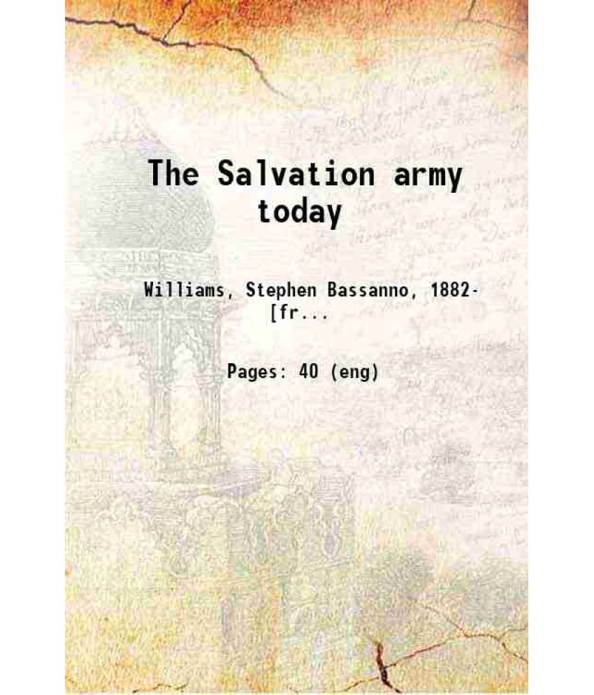     			The Salvation army today 1914 [Hardcover]