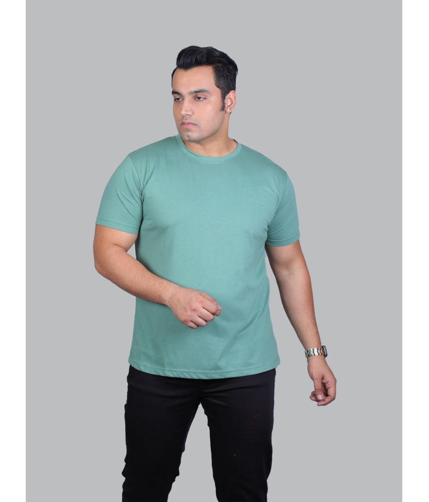     			Xmex - Green Cotton Blend Regular Fit Men's T-Shirt ( Pack of 1 )