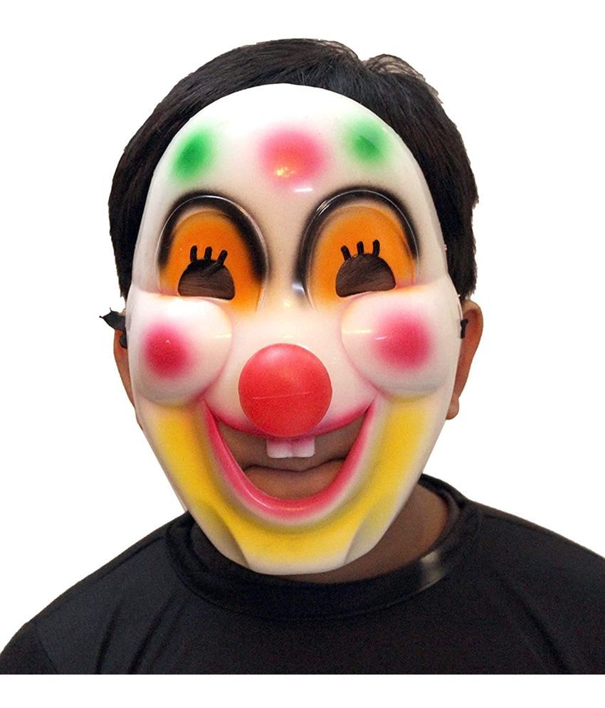     			Kaku Fancy Dresses Joker Face/Clown Face/Party Prop Joker Face for Kids - Multicolor, Freesize, For Boys & Girls