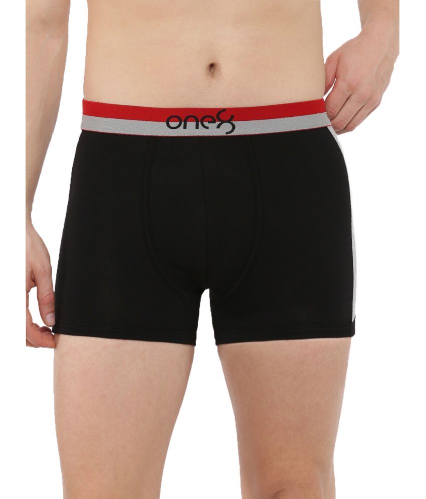     			One8 by Virat Kohli Cotton Men's Trunks ( Black )