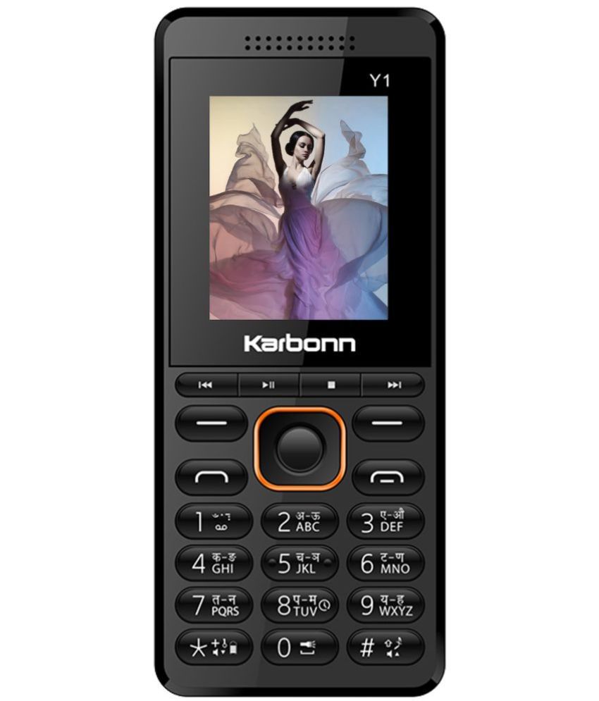    			Karbonn Y1 Dual SIM Feature Phone Black Orange