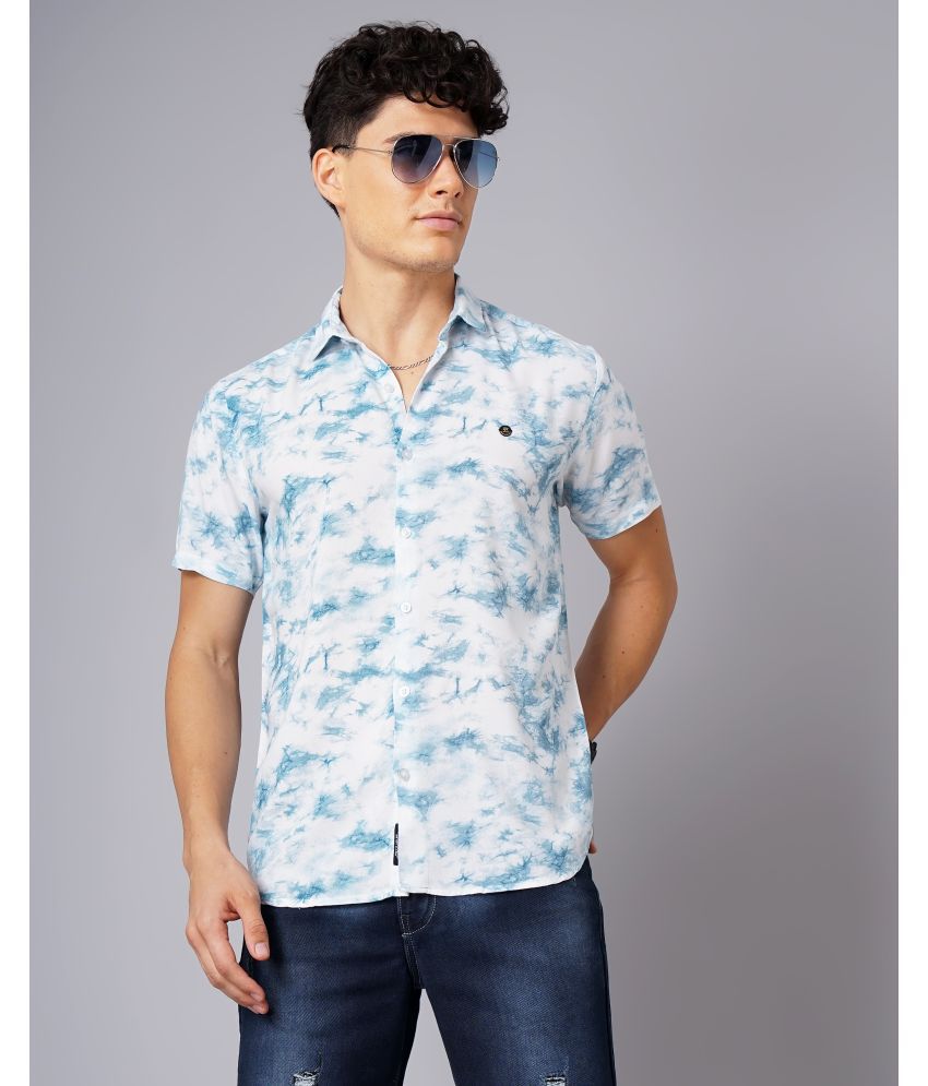     			Paul Street - Blue Rayon Slim Fit Men's Casual Shirt ( Pack of 1 )