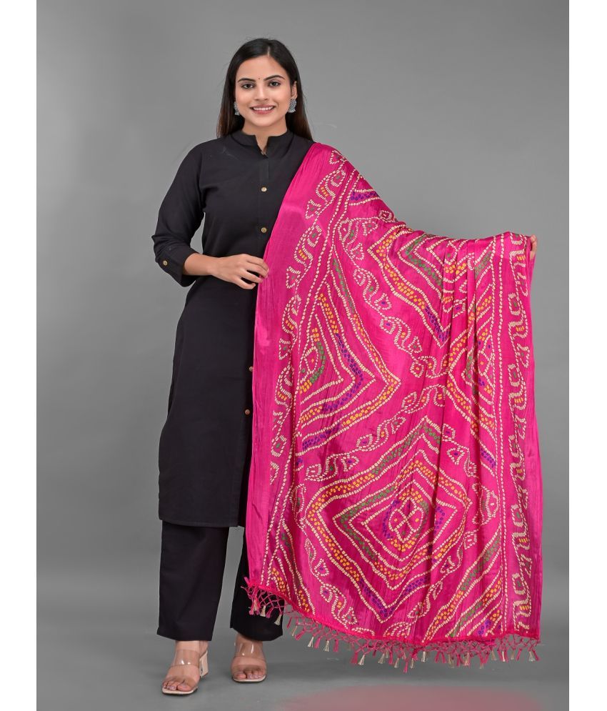     			Apratim - Pink Silk Women's Dupatta - ( Pack of 1 )