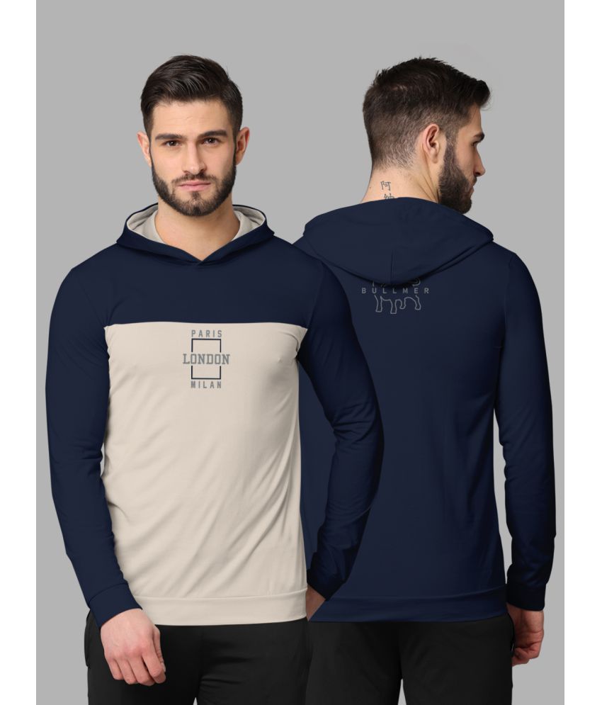     			BULLMER - Navy Blue Cotton Blend Regular Fit Men's Sweatshirt ( Pack of 1 )