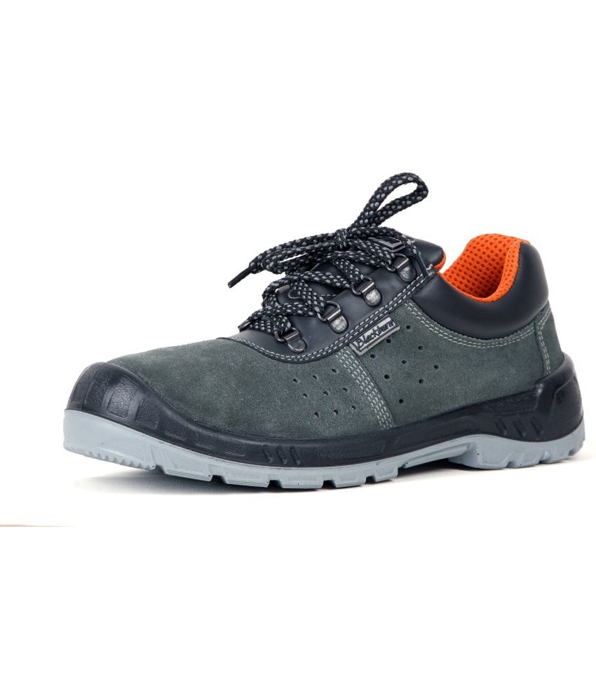     			BlackBaton Derby Grey Safety Shoes