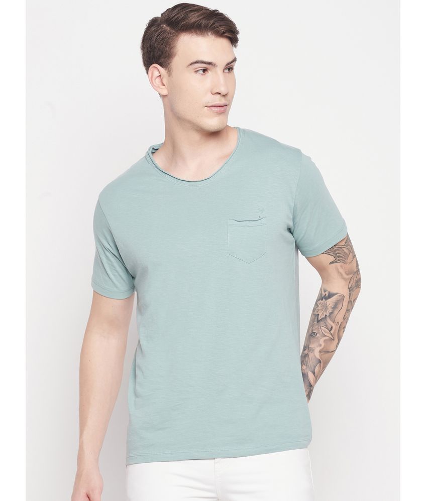     			Duke - Blue Cotton Blend Slim Fit Men's T-Shirt ( Pack of 1 )