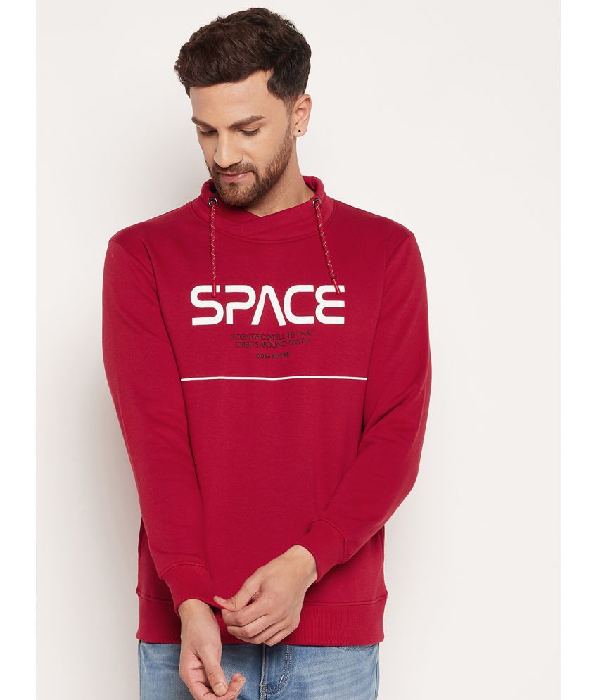     			Duke - Red Fleece Regular Fit Men's Sweatshirt ( Pack of 1 )