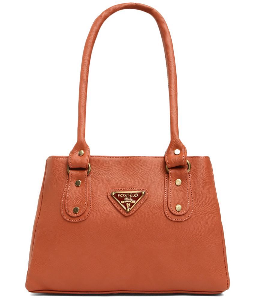     			Fostelo - Rose Gold PU Shoulder Bag