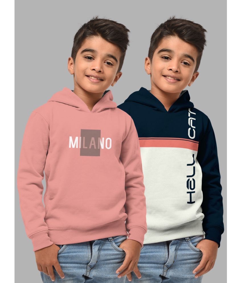     			HELLCAT Pack of 2 Boys Cotton Blend Sweatshirt ( Multicolor2 )