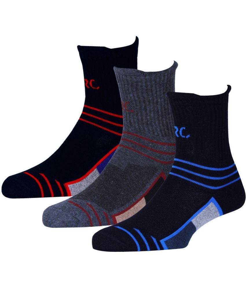     			RC. ROYAL CLASS - Cotton Men's Striped Multicolor Mid Length Socks ( Pack of 3 )