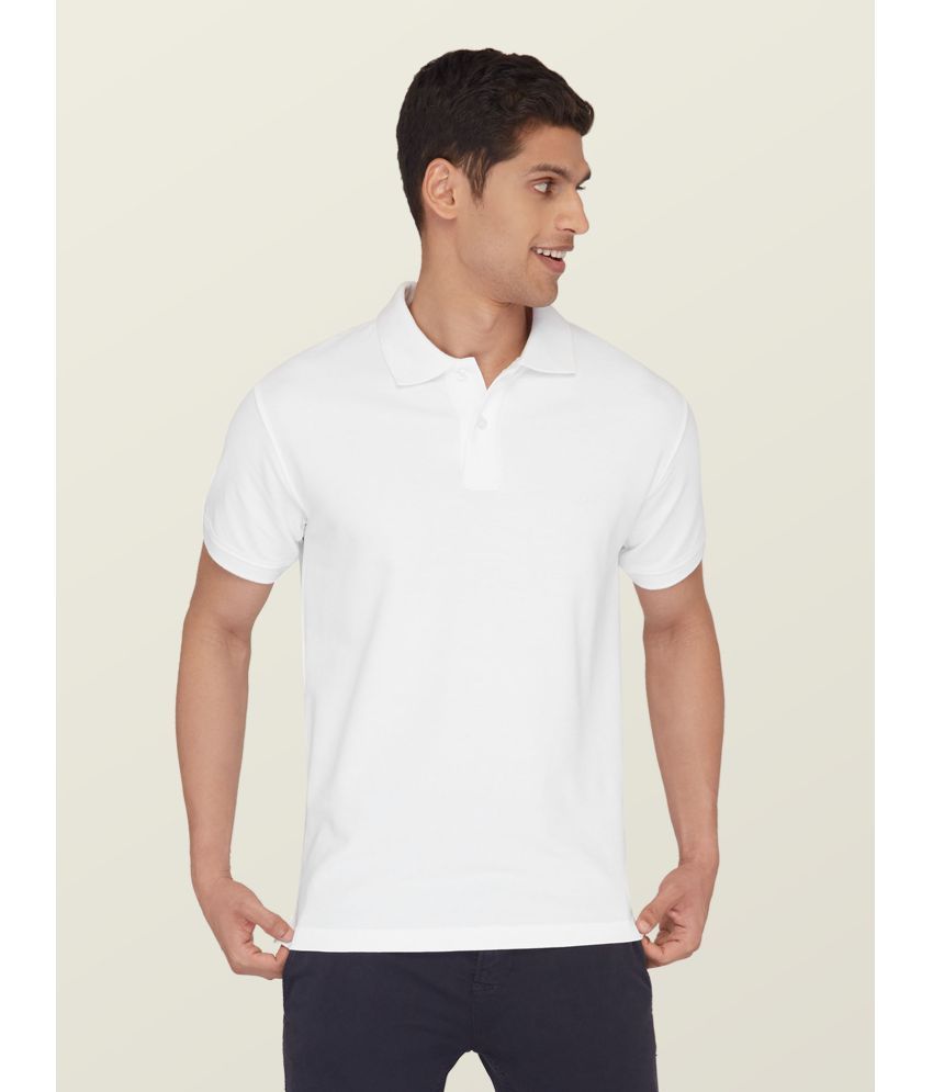     			XYXX - White Cotton Regular Fit Men's Polo T Shirt ( Pack of 1 )