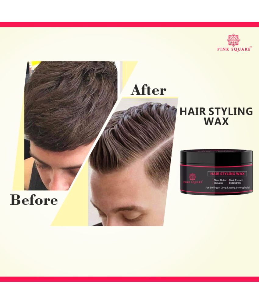     			pink square Hair Styling Wax For Men Strong Hold Wax 50 g