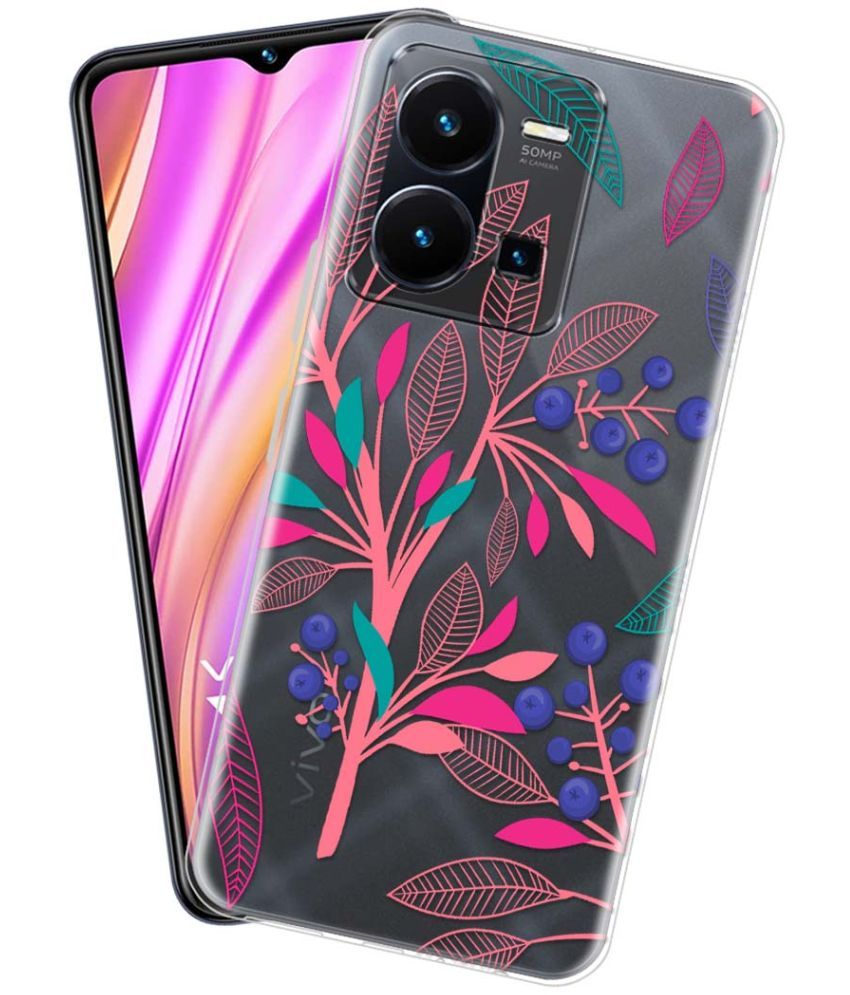     			NBOX - Multicolor Silicon Printed Back Cover Compatible For Vivo Y35 ( Pack of 1 )