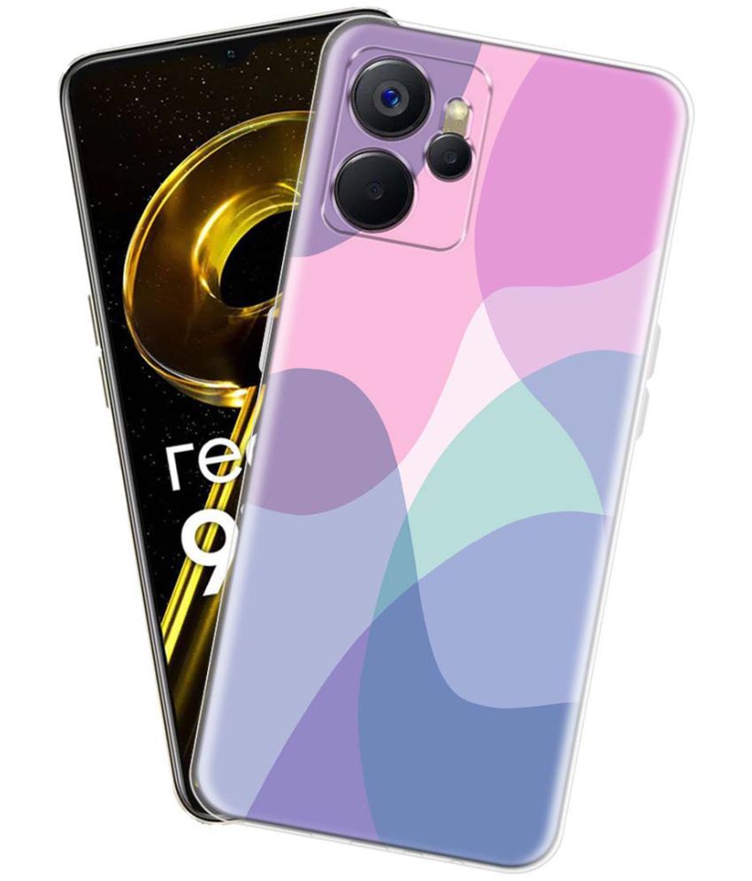     			NBOX - Multicolor Silicon Printed Back Cover Compatible For Realme 9i 5G ( Pack of 1 )