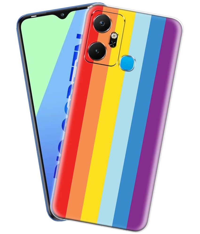     			NBOX - Multicolor Silicon Printed Back Cover Compatible For Infinix Smart 6 Plus ( Pack of 1 )