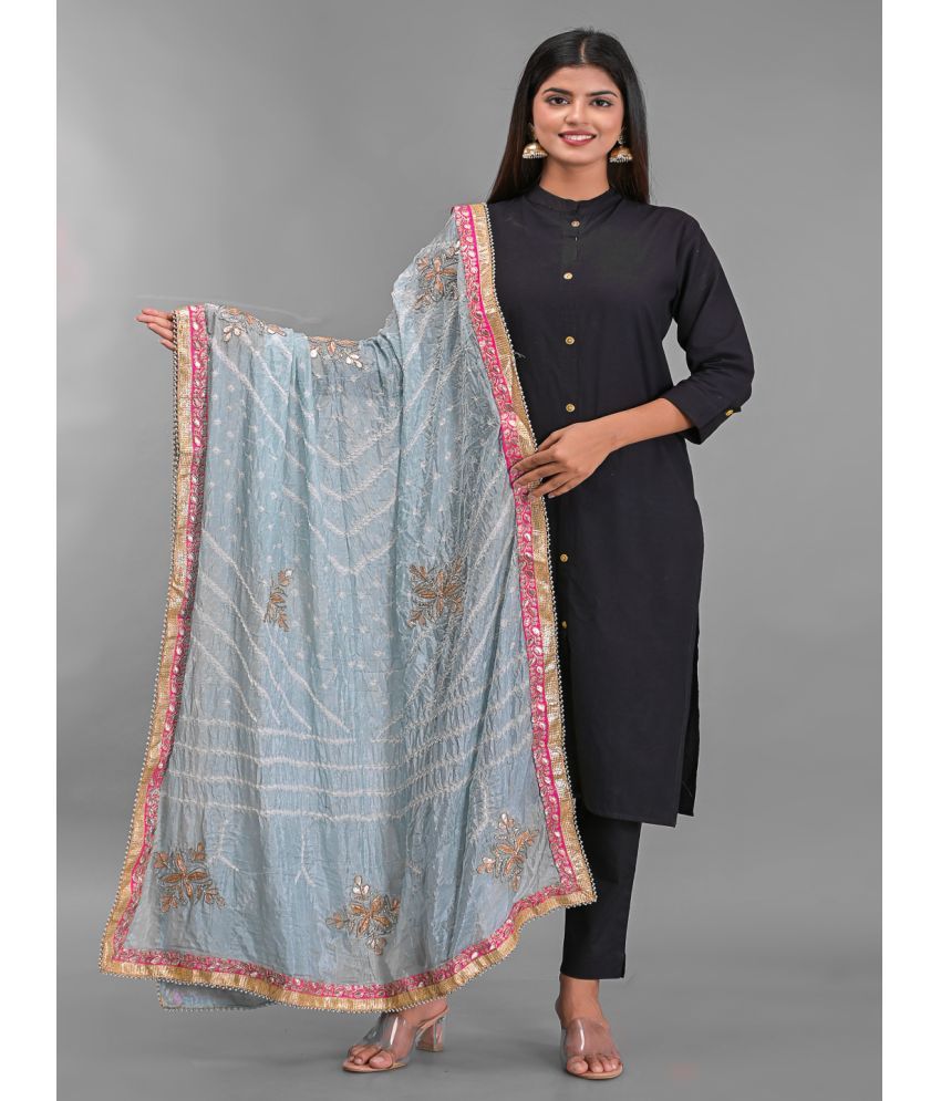     			Apratim - Grey Silk Women's Dupatta - ( Pack of 1 )