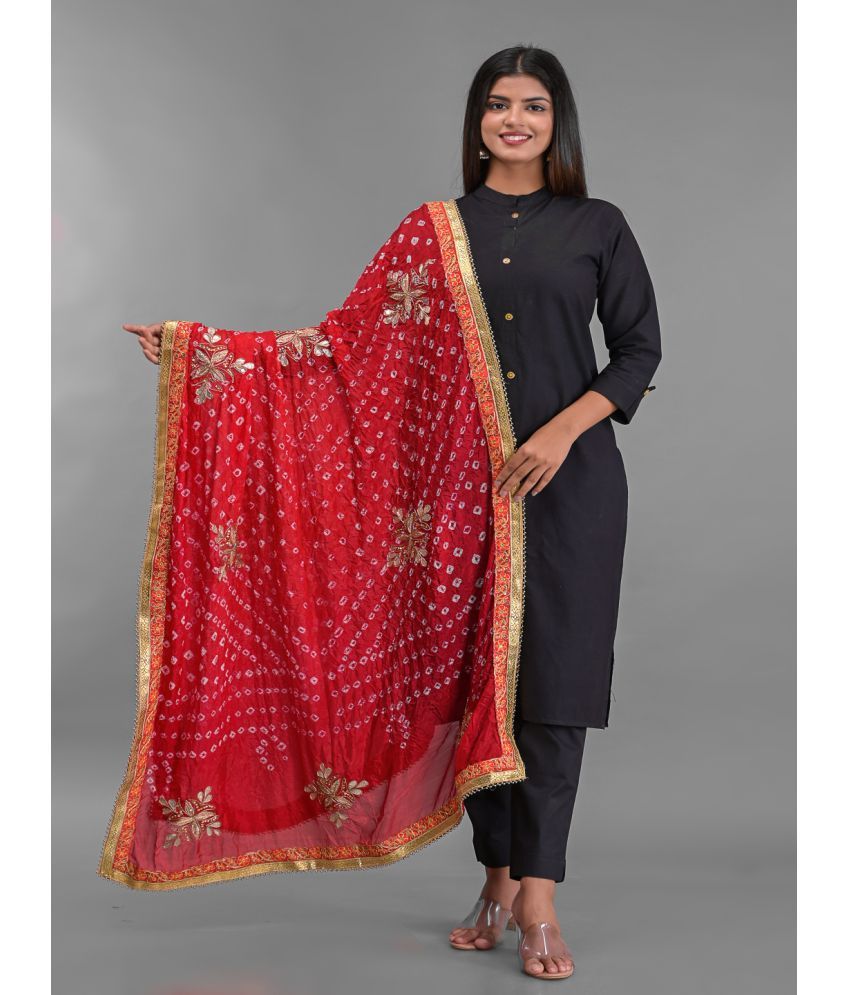     			Apratim - Red Silk Women's Dupatta - ( Pack of 1 )