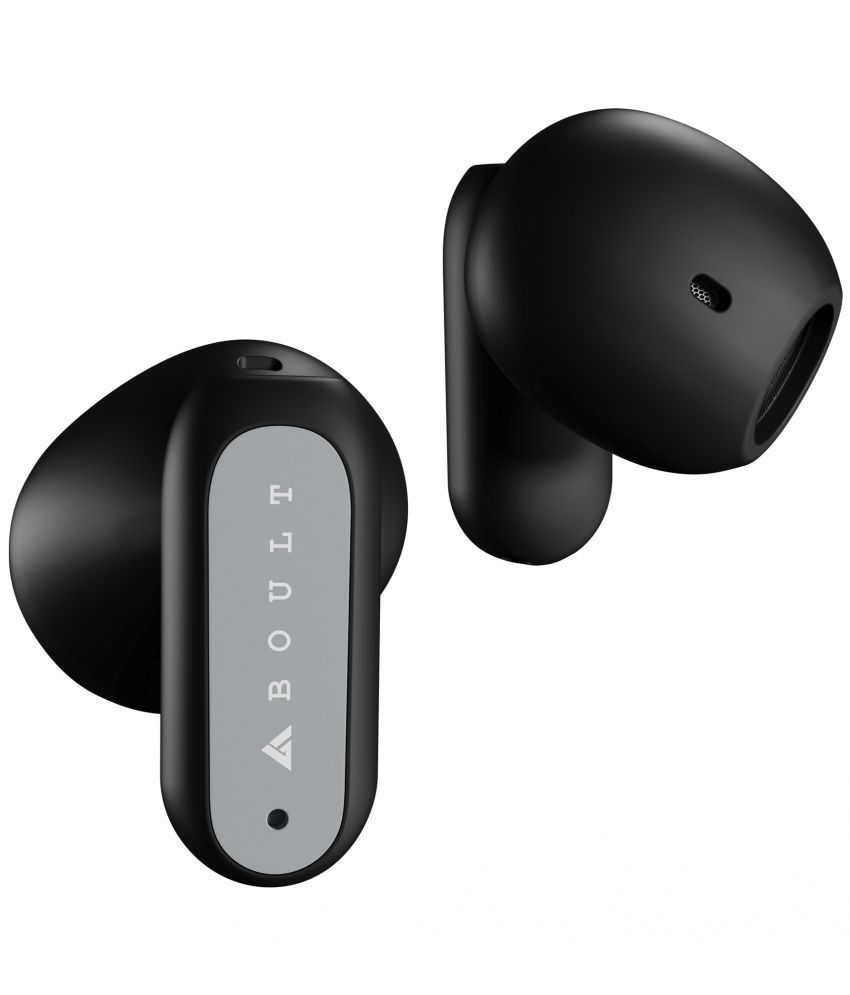 Boult Audio AirBass T1 In Ear True Wireless (TWS) 24 Hours Playback IPX5(Splash & Sweat Proof) Fast charging -Bluetooth Black