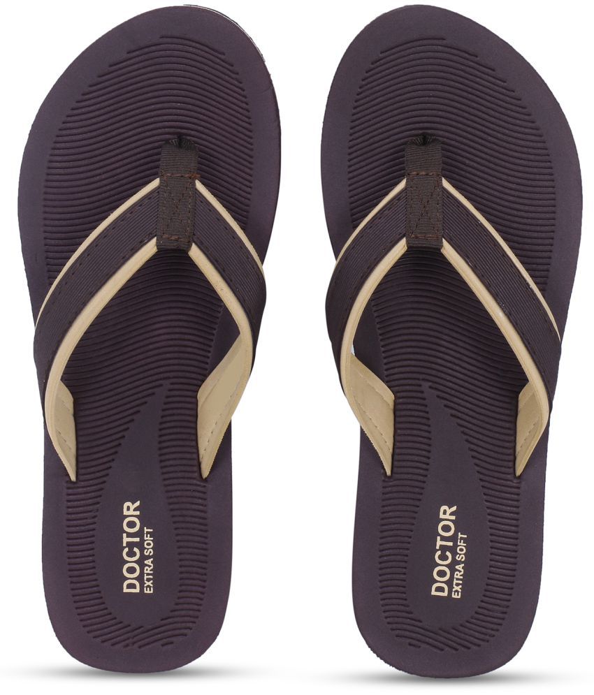     			DOCTOR EXTRA SOFT - Brown Women's Thong Flip Flop