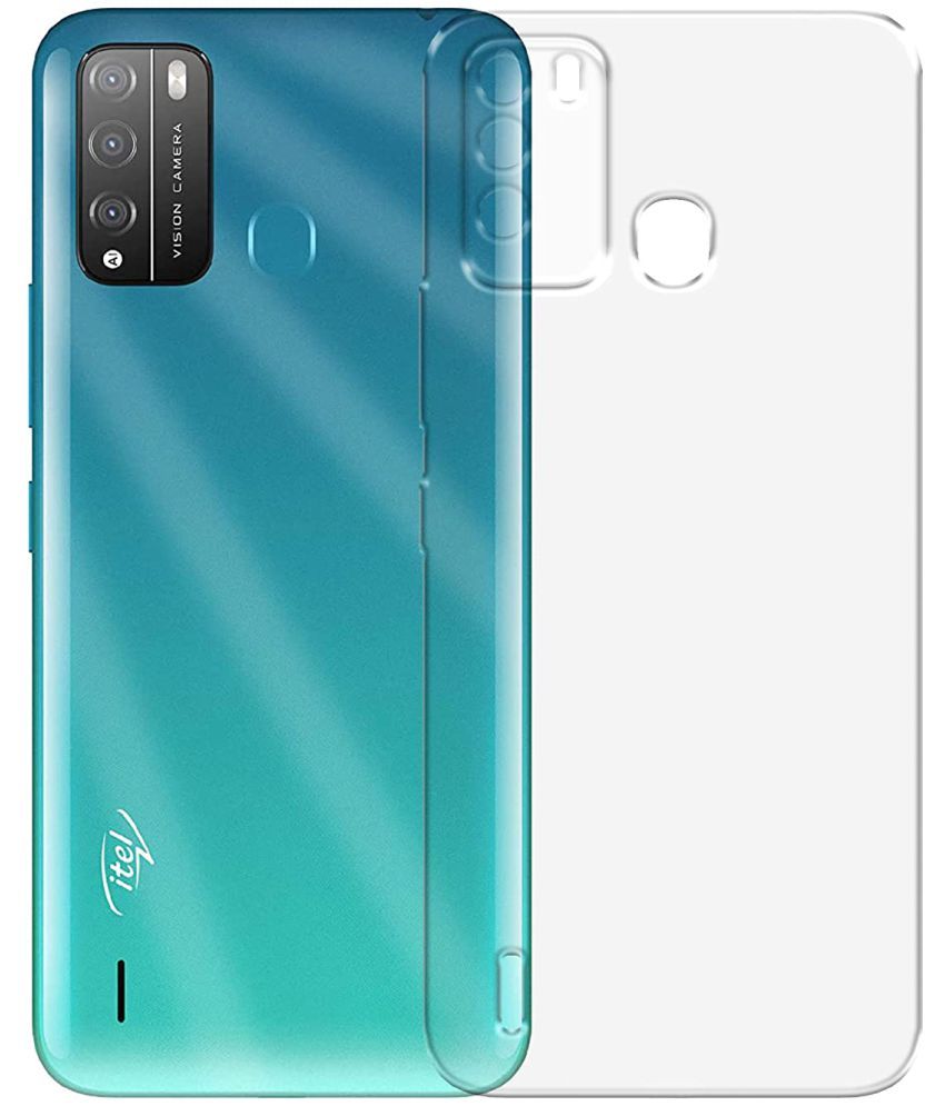     			Doyen Creations - Transparent Silicon Plain Cases Compatible For Itel Vision 1 Pro ( Pack of 1 )