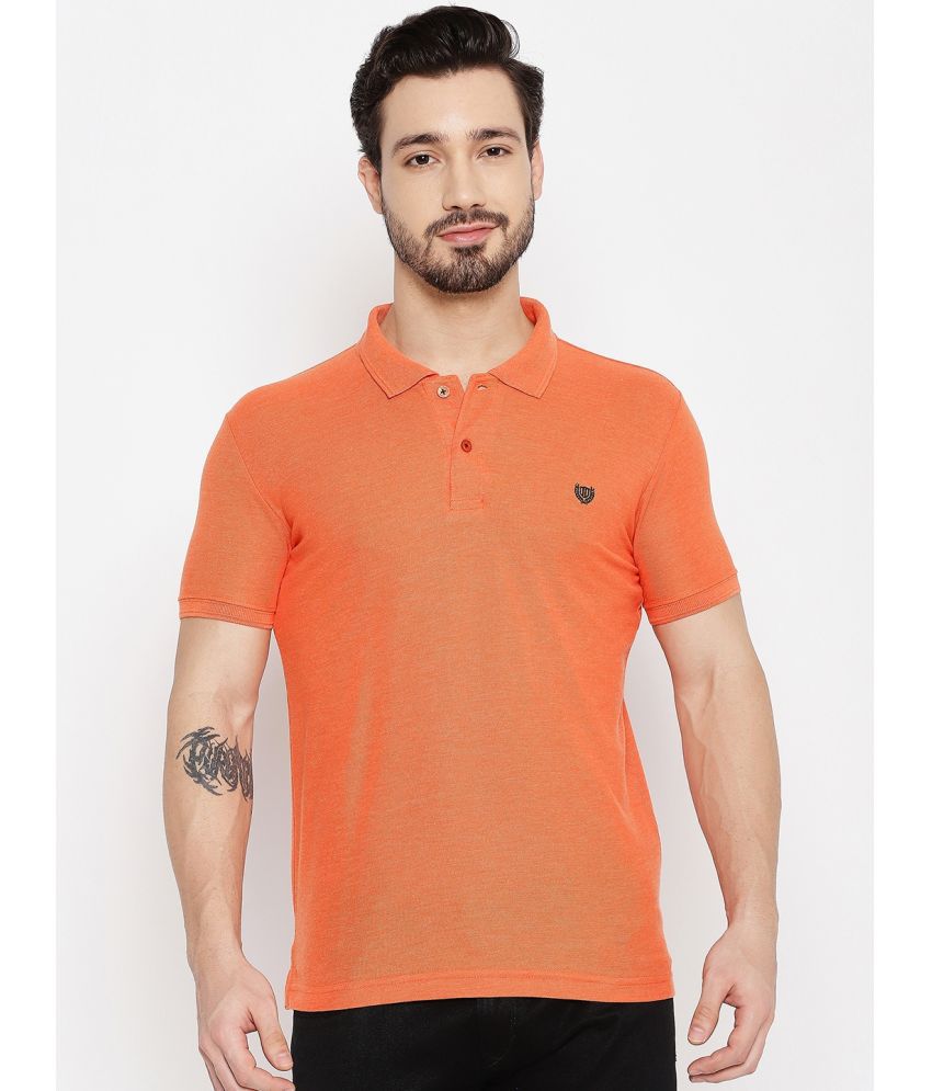     			Duke - Orange Cotton Blend Slim Fit Men's Polo T Shirt ( Pack of 1 )