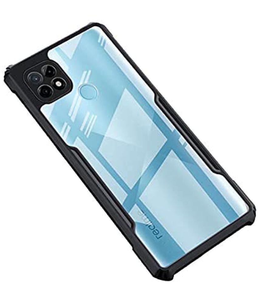     			Kosher Traders - Black Polycarbonate Shock Proof Case Compatible For Realme C12 ( Pack of 1 )