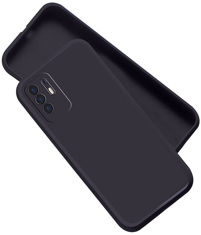     			Kosher Traders - Black Silicon Shock Proof Case Compatible For Oppo F19 Pro Plus ( Pack of 1 )