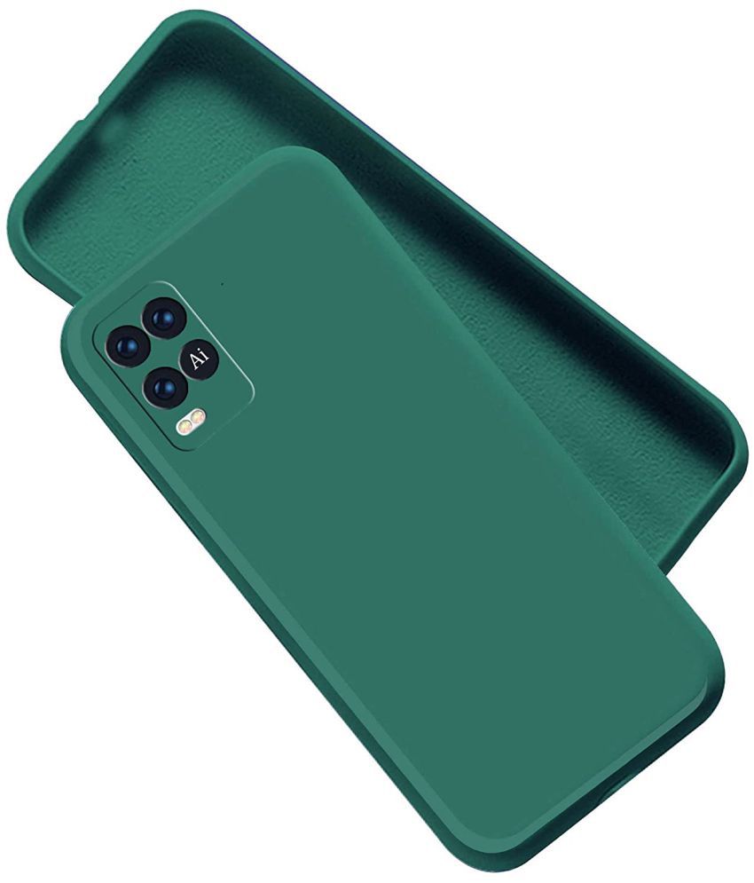     			Kosher Traders - Green Silicon Shock Proof Case Compatible For Oppo A54 ( Pack of 1 )