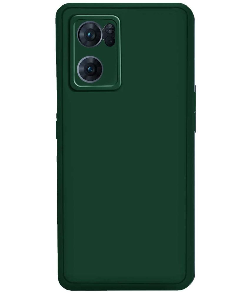     			Kosher Traders - Green Silicon Shock Proof Case Compatible For Oneplus Nord Ce2 5G ( Pack of 1 )