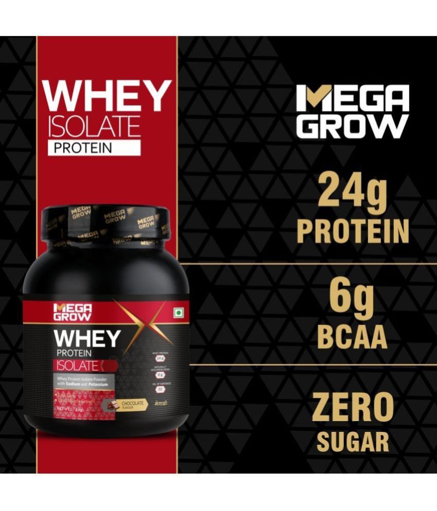 MEGAGROW Isolate for Muscle Growth Whey Protein Powder ( 1 kg