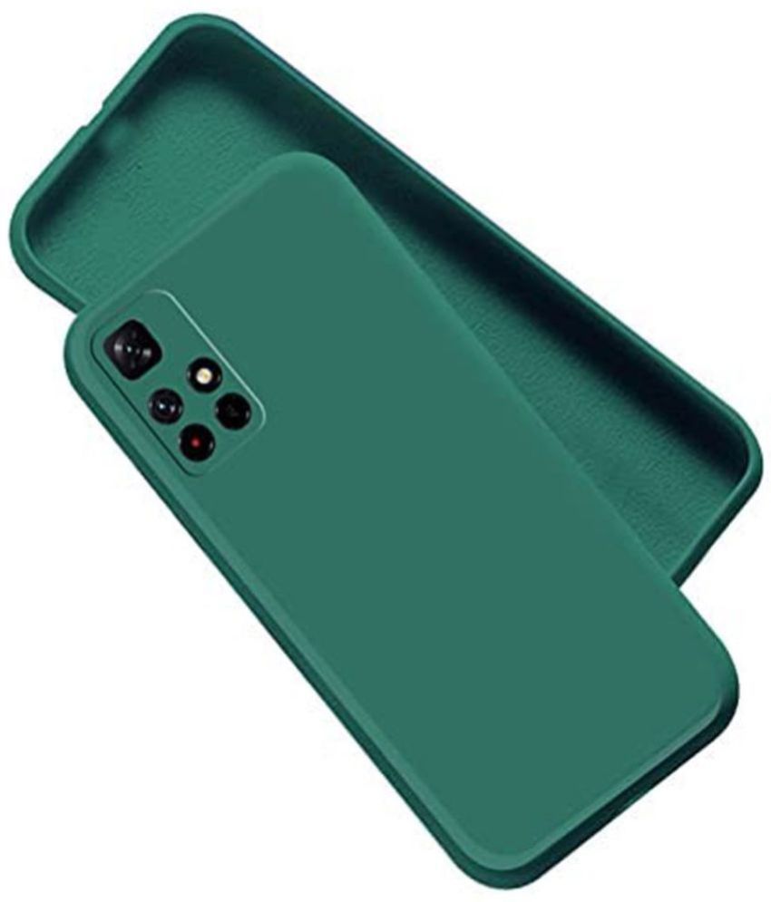     			Artistque - Green Silicon Silicon Soft cases Compatible For Xiaomi Redmi Note 11T 5G ( Pack of 1 )