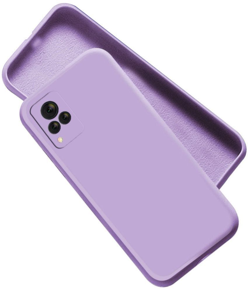     			Artistque - Purple Silicon Silicon Soft cases Compatible For Vivo V21 ( Pack of 1 )
