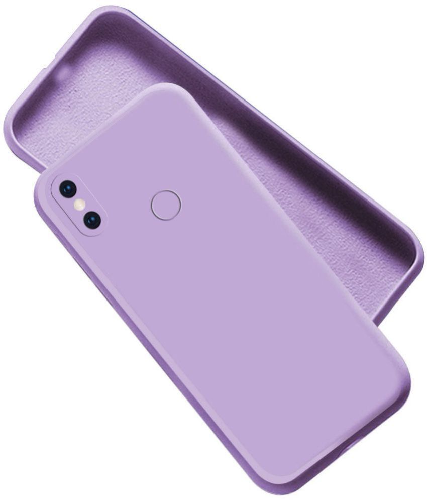     			Artistque - Purple Silicon Silicon Soft cases Compatible For Xiaomi Redmi Note 6 Pro ( Pack of 1 )