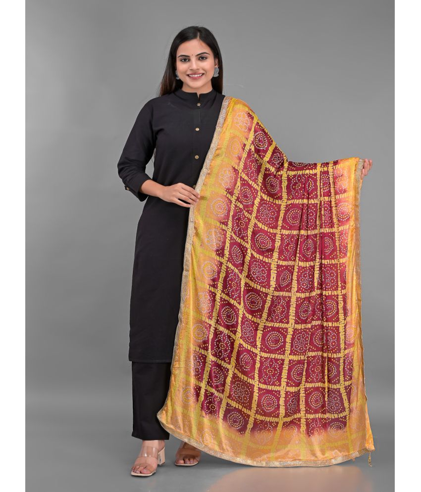     			Anjaneya Creations - Multicoloured Silk Women's Dupatta - ( Pack of 1 )