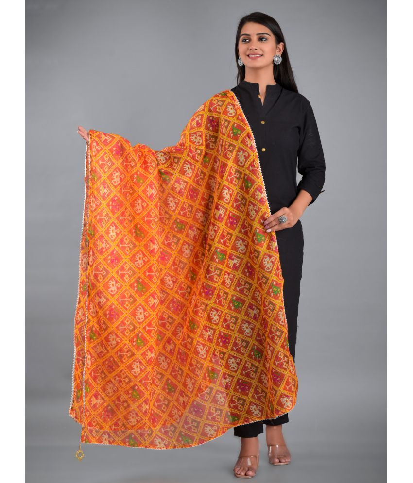     			Apratim - Yellow Cotton Women's Dupatta - ( Pack of 1 )