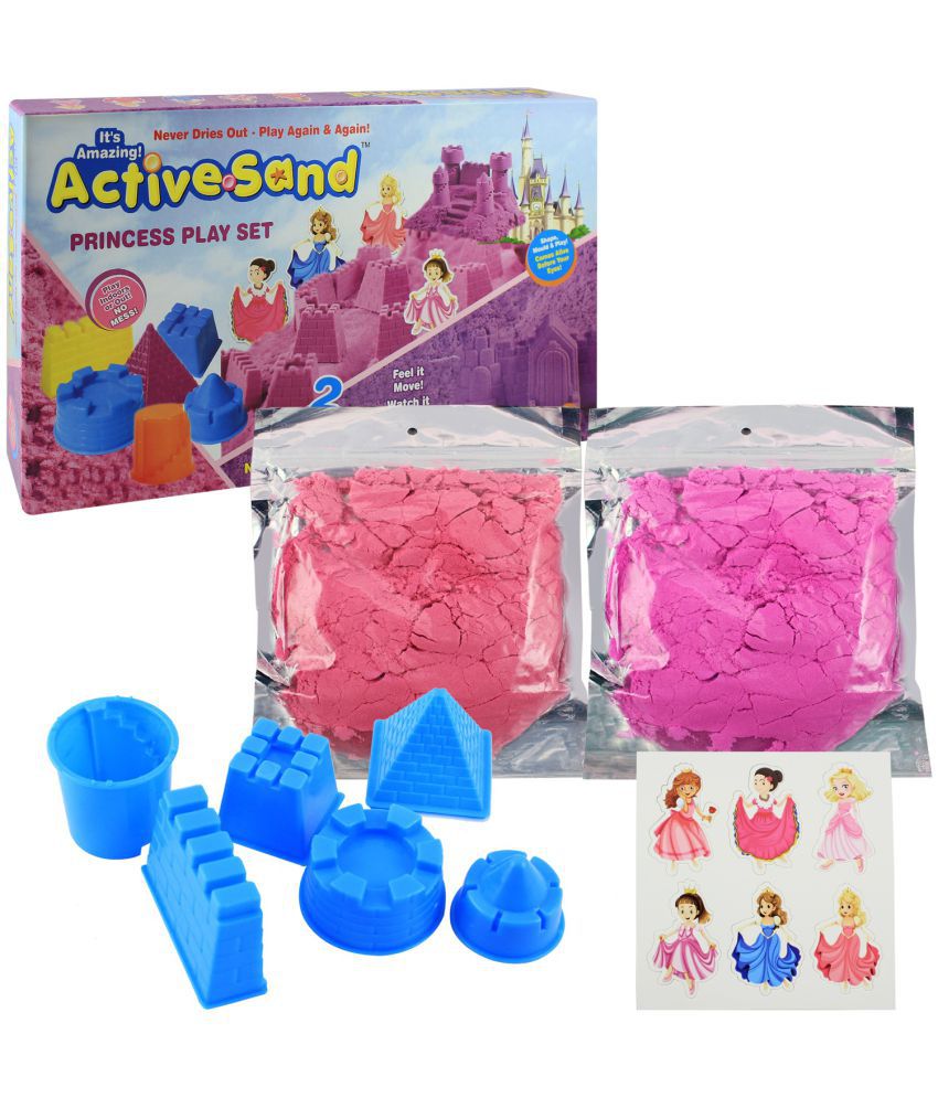     			Ekta Active Sand Princess Play Set Non-Toxic 600gm Never Dries Out Kit for Kids