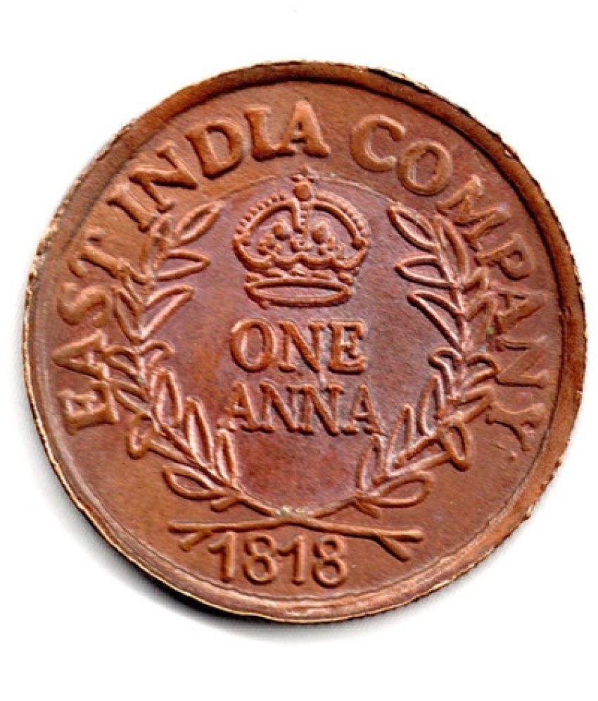     			Nisara Collectibles - UKL One Anna Copper India coin rare. 1 Numismatic Coins