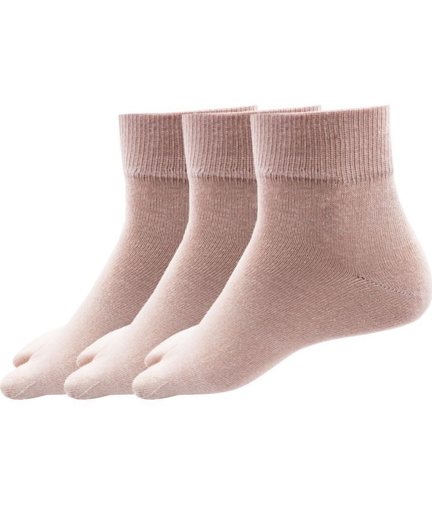     			RC. ROYAL CLASS - Beige Cotton Women's Thumb Socks ( Pack of 3 )