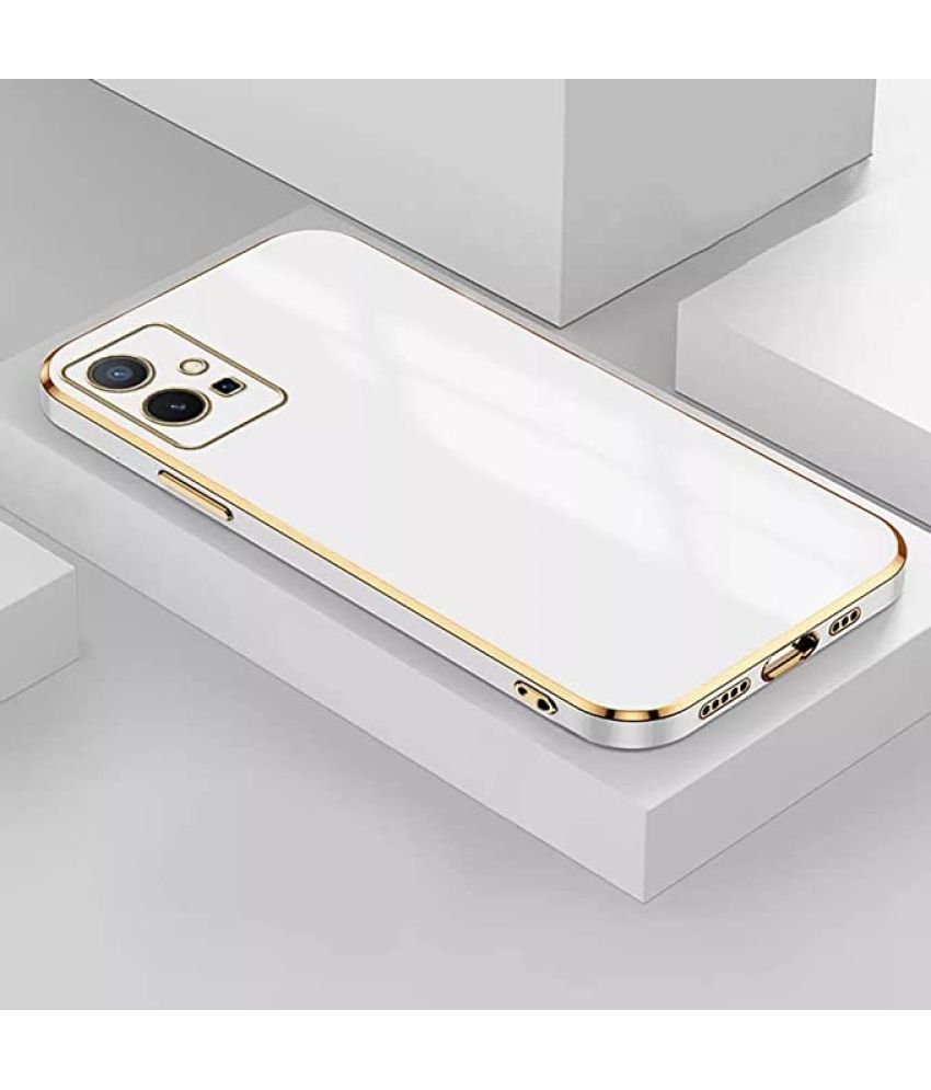     			Doyen Creations - White Silicon Plain Cases Compatible For Realme 9 Pro ( Pack of 1 )