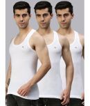 Pack of 3 Lux Cozi - White Cotton Blend Men's Vest