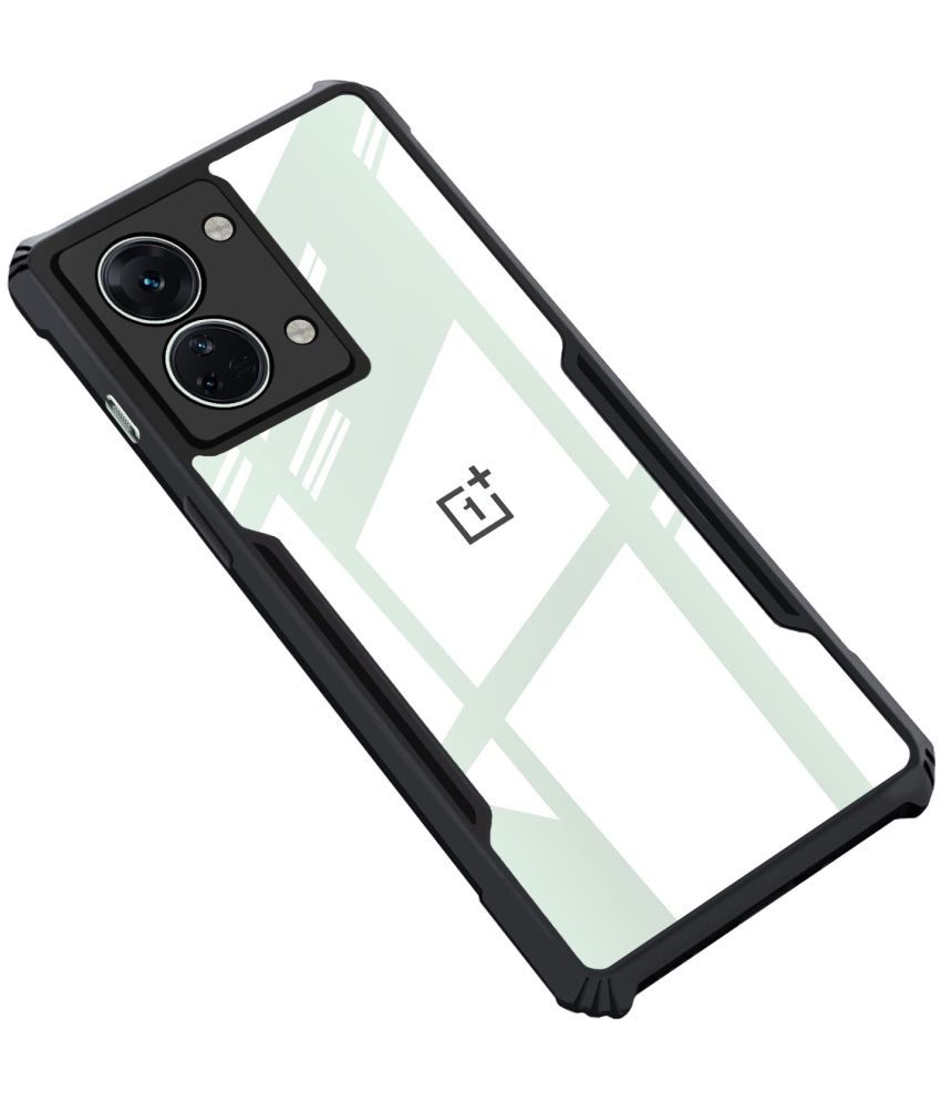     			Kosher Traders - Black Polycarbonate Shock Proof Case Compatible For Oneplus Nord 2T ( Pack of 1 )