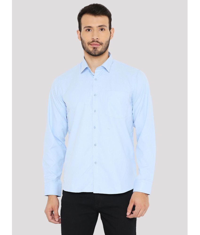     			Maharaja - Blue Polyester Slim Fit Men's Casual Shirt ( Pack of 1 )