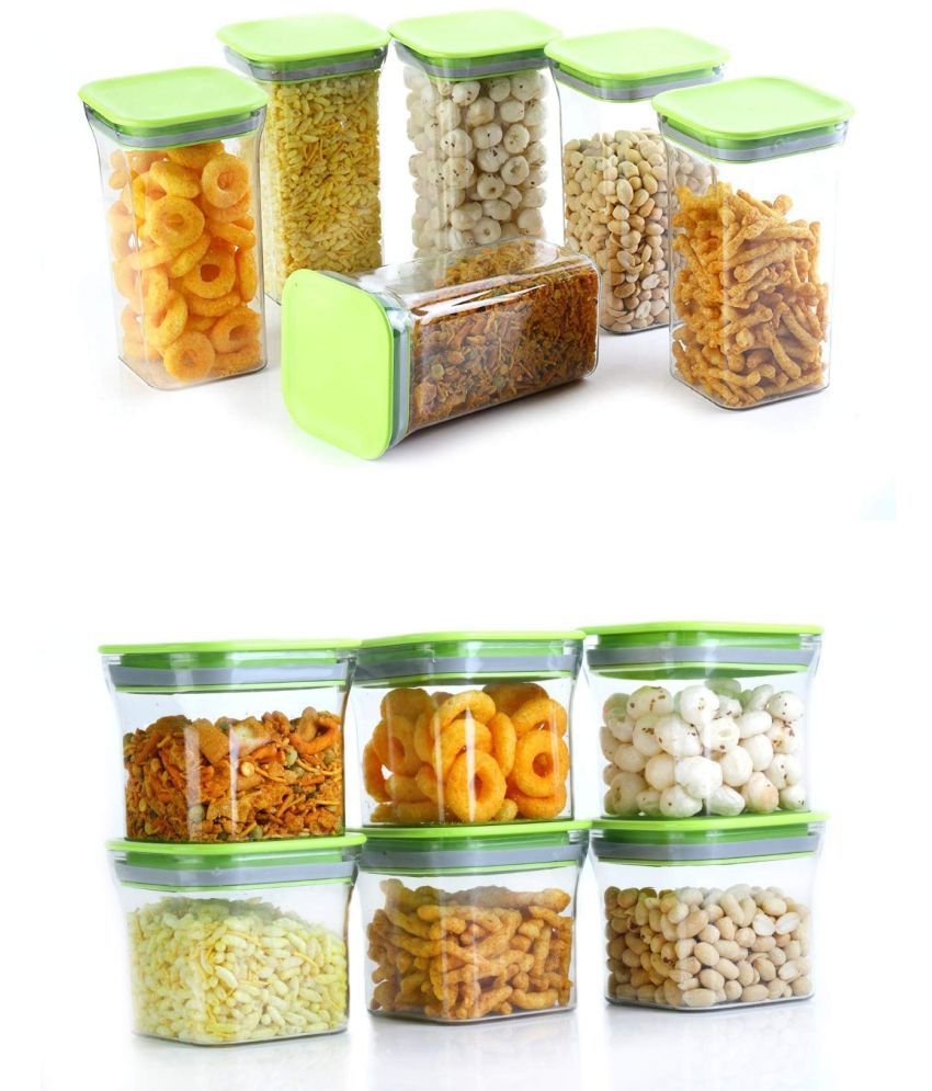     			Analog kitchenware - Polyproplene Green Food Container ( Set of 12 - 1100 )