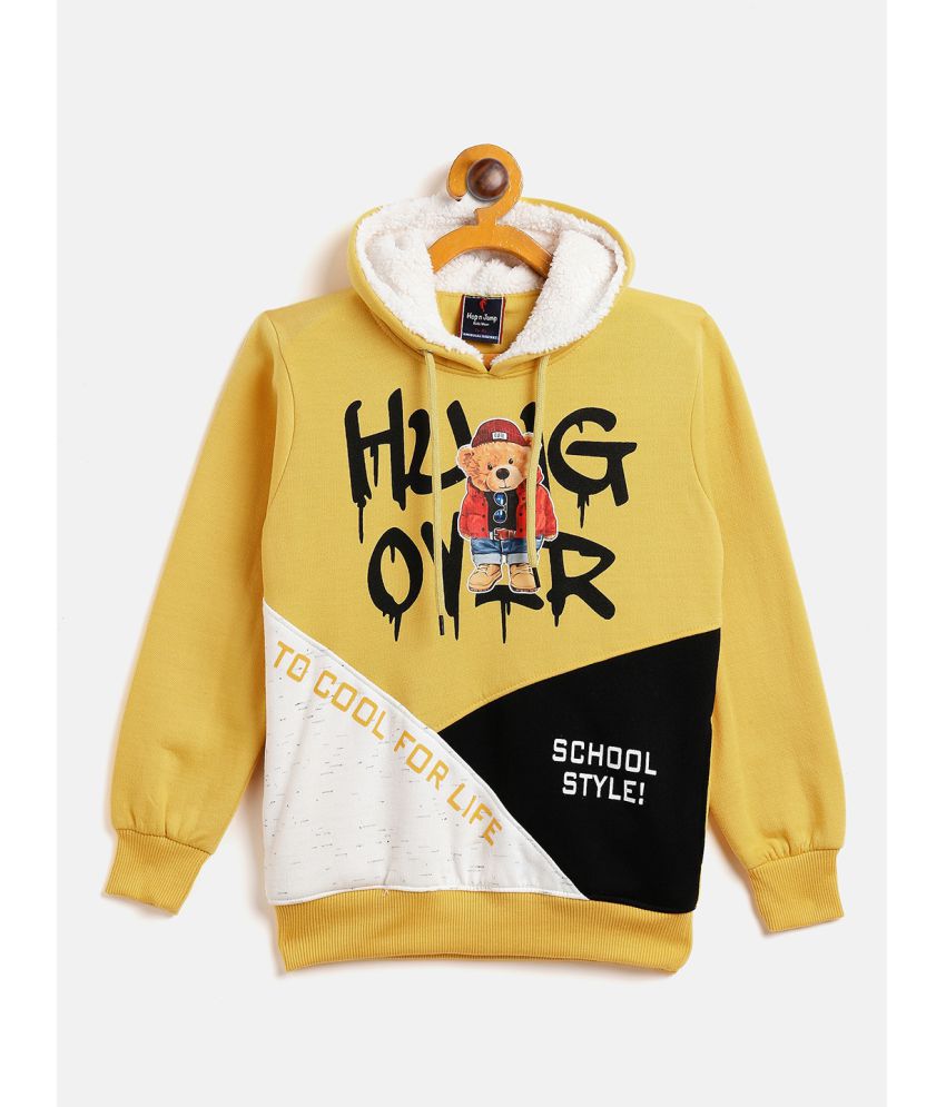Hop N Jump - Yellow Fleece Boys Sweatshirt ( Pack of 1 )