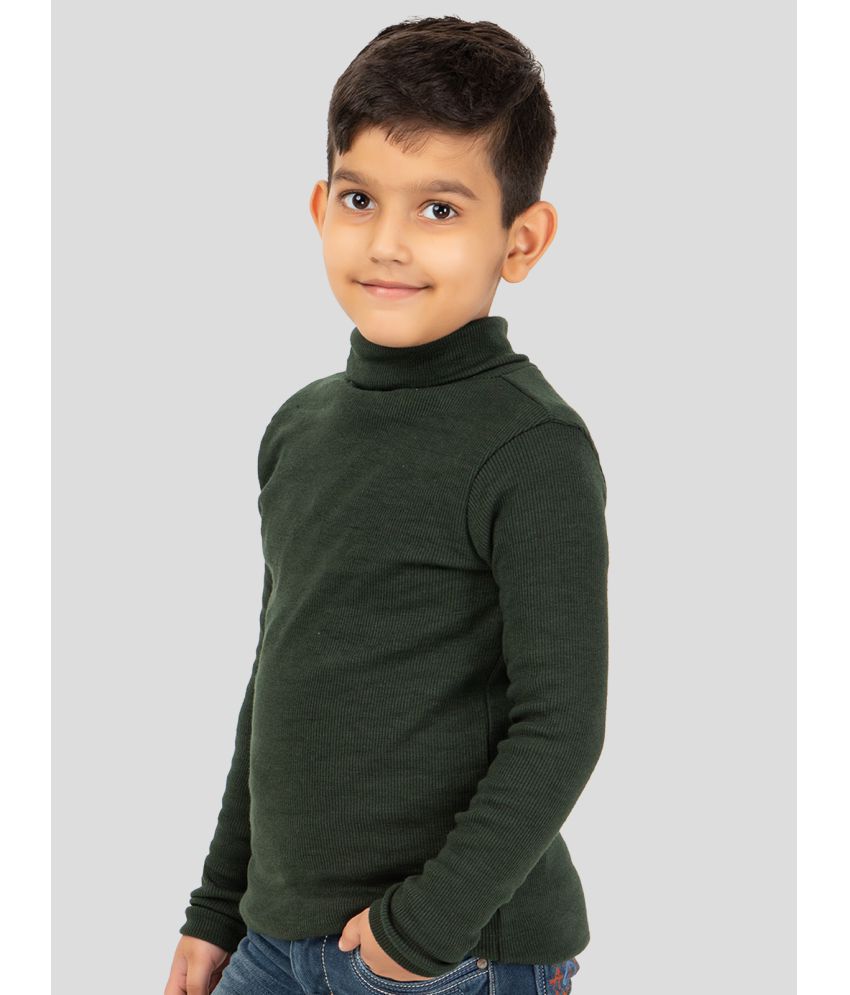     			YHA - Dark Green Woollen Blend Boy's Pullover Sweaters ( Pack of 1 )