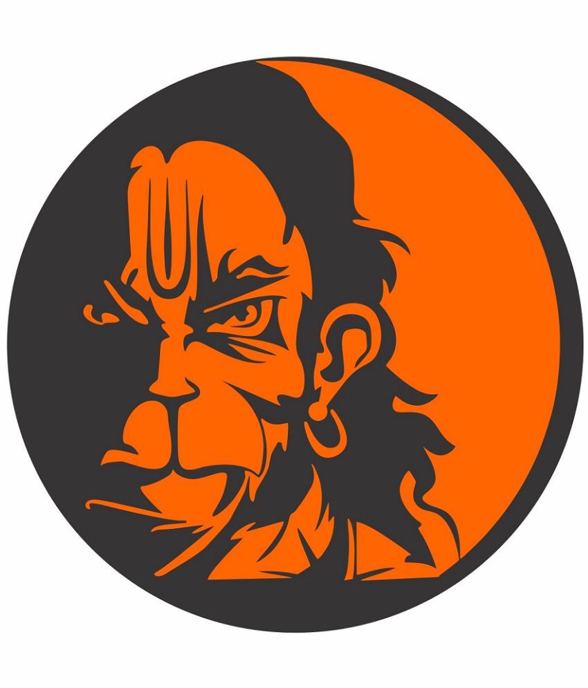     			Asmi Collection Hanuman Car Sticker ( 20 x 19 cms )