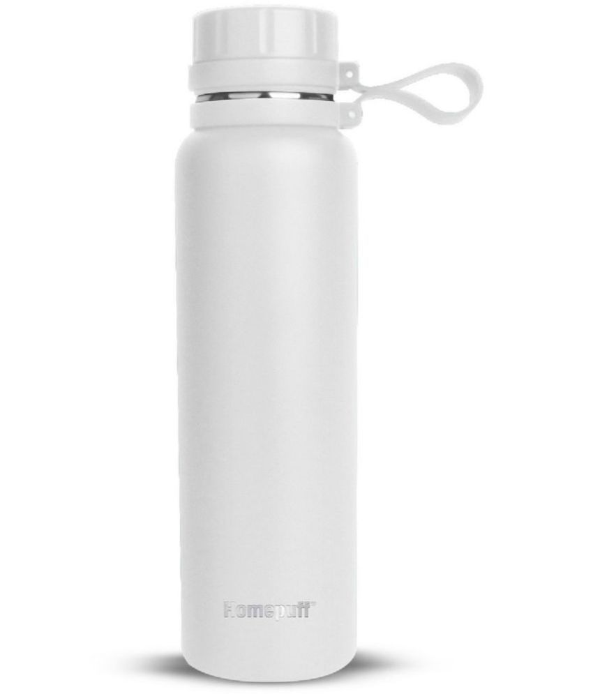     			Home Puff - Thermosteel Insulated Water Bottle White 850 mL Water Bottle ( Set of 1 )