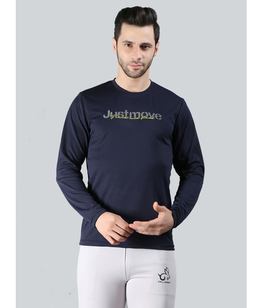     			NEXGEN CLUB - Navy Blue Polyester Regular Fit Men's T-Shirt ( Pack of 1 )
