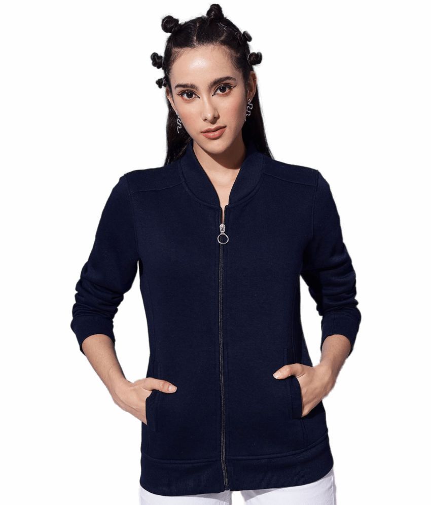     			TAB91 Cotton - Fleece Navy Zippered Sweatshirt